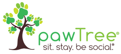A logo for pawtree, an animal-friendly organization.